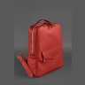 Кожаный городской женский рюкзак красного цвета на молнии BlankNote Cooper 78828 - 2