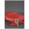 Кожаный городской женский рюкзак красного цвета на молнии BlankNote Cooper 78828 - 5