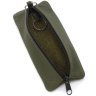 Темно-зелена ключниця із фактурної шкіри на блискавці ST Leather 70829 - 2