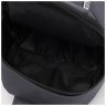 Текстильна чоловіча сумка-слінг сірого кольору з принтом Monsen 71529 - 5