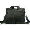 Винтажная сумка под ноутбук из натуральной кожи черного цвета VINTAGE STYLE (14568) - 3