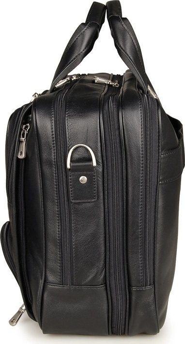 Функциональная мужская сумка на три отделения с карманами VINTAGE STYLE (14379)