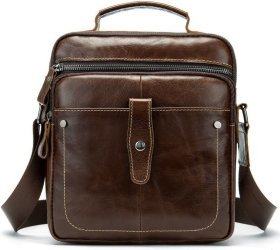 Повседневная мужская сумка с ручкой и ремнем на плечо VINTAGE STYLE (14700)