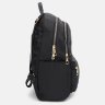 Жіночий рюкзак із чорного текстилю на дві блискавки Monsen 71829 - 3