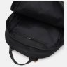 Жіночий рюкзак із чорного текстилю на дві блискавки Monsen 71829 - 5