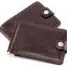 Зажим для денег темно-коричневый из кожи ST Leather (16869) - 1