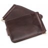 Затиск для грошей темно-коричневий зі шкіри ST Leather (16869) - 3