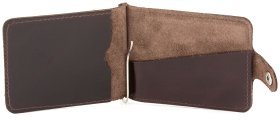 Зажим для денег темно-коричневый из кожи ST Leather (16869)