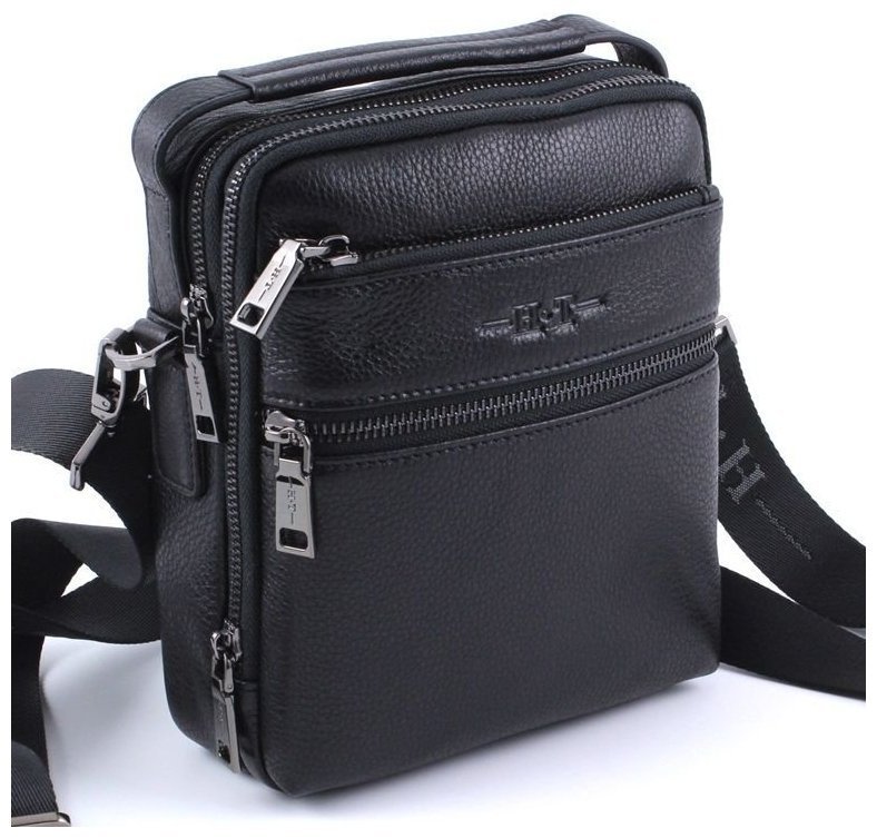 Небольшая мужская кожаная сумочка с ручкой H.T Leather (10244) фото №1 Небольшая мужская кожаная сумочка с ручкой H.T Leather (10244) modnotak фото №1