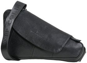 Мужская сумка кросс боди из зернистой кожи Vip Collection 102629 (черная)