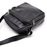 Черная мужская сумка-планшет на плечо из кожи флотар TARWA (19681) - 5