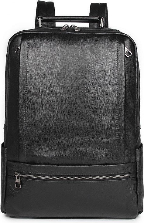 Елегантний шкіряний рюкзак чорного кольору VINTAGE STYLE (14949) modnotak фото №1