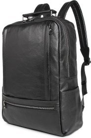 Элегантный кожаный рюкзак черного цвета VINTAGE STYLE (14949)