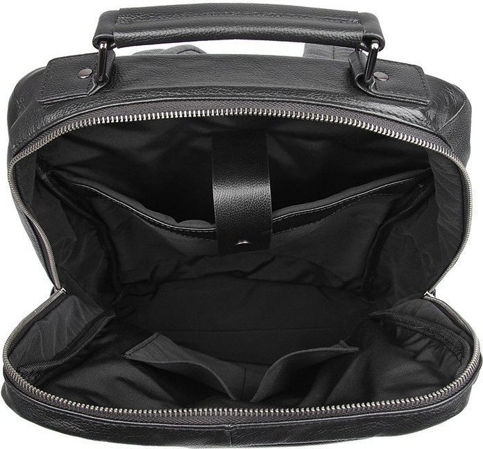 Елегантний шкіряний рюкзак чорного кольору VINTAGE STYLE (14949) modnotak фото №8