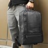 Элегантный кожаный рюкзак черного цвета VINTAGE STYLE (14949) - 10