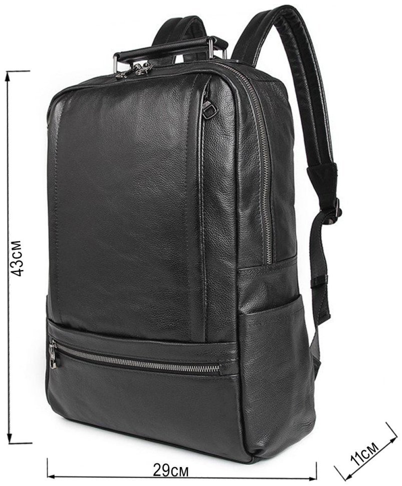 Елегантний шкіряний рюкзак чорного кольору VINTAGE STYLE (14949) modnotak фото №11