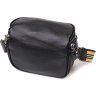 Черная женская сумка через плечо из натуральной кожи Vintage (2422079) - 2