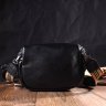 Черная женская сумка через плечо из натуральной кожи Vintage (2422079) - 7