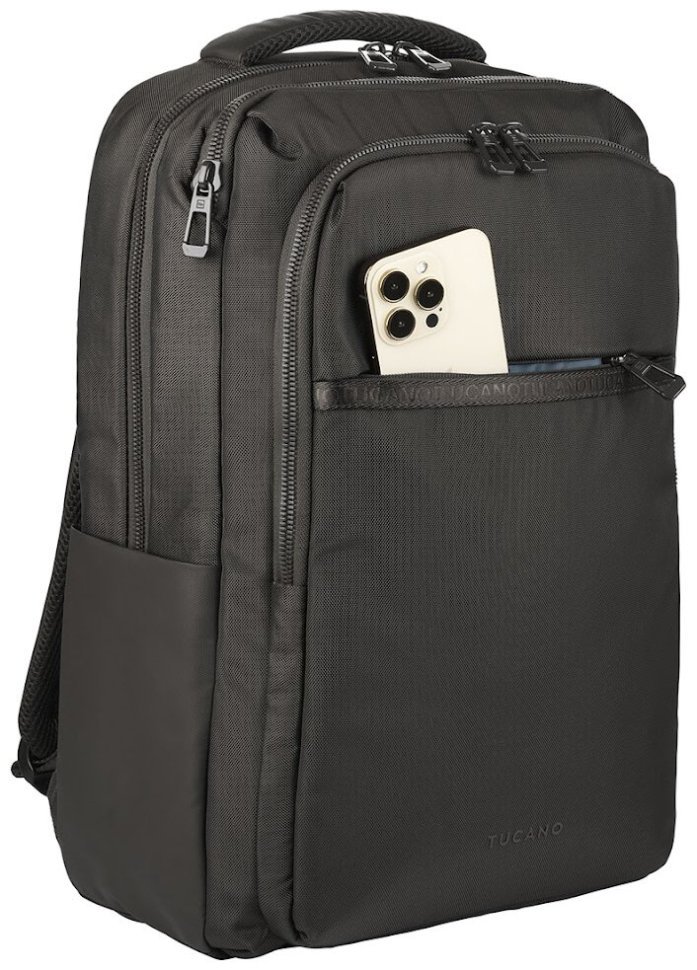 Нейлоновый рюкзак на каждый день для ноутбука до 15" Tucano Martem черного цвета 103529 modnotak фото №5