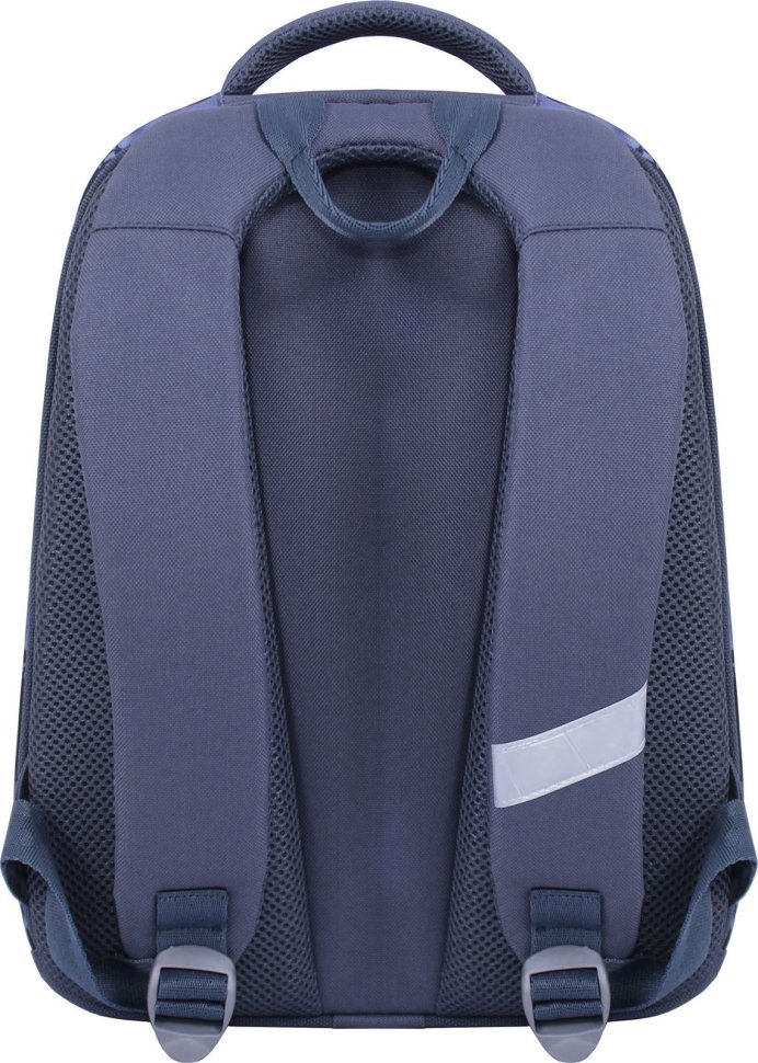 Текстильний рюкзак для школярів у сірому кольорі з принтом Bagland (53829)