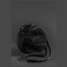 Наплічна сумка круглої форми з гладкої шкіри чорного кольору BlankNote Бон-Бон (12746) - 4