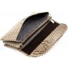Стильный кошелек-клатч из лаковой кожи под змею KARYA (1121-011) - 5