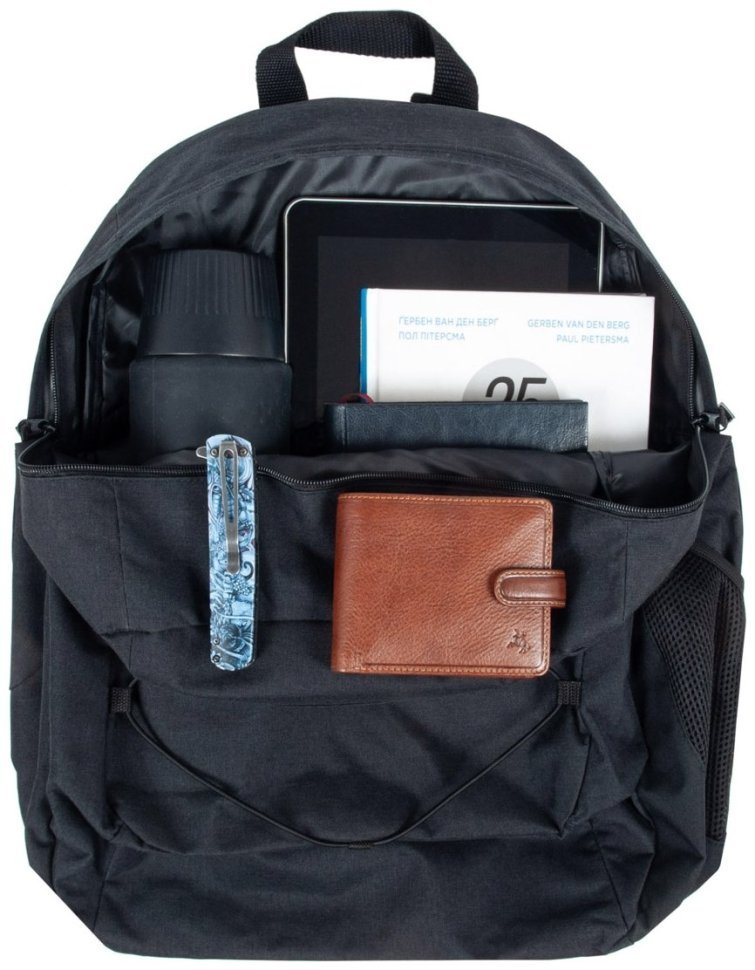 Мужской текстильный рюкзак на два вместительный отделения Borderline JBBP194L черного цвета 94429 (35 литров) фото №10 Мужской текстильный рюкзак на два вместительный отделения Borderline JBBP194L черного цвета 94429 (35 литров) modnotak фото №10