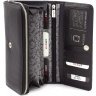 Чорний горизонтальний гаманець з фактурної шкіри турецького виробництва KARYA (1151-45) - 2