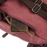 Повсякденний жіночий текстильний рюкзак малинового кольору Vintage (20195) - 2