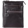 Коричневая мужская тонкая сумка-планшет небольшого размера DESISAN (19216) - 1