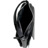 Мужская сумка-барсетка среднего размера с ручкой из натуральной кожи черного цвета Vip Collection (21096) - 2