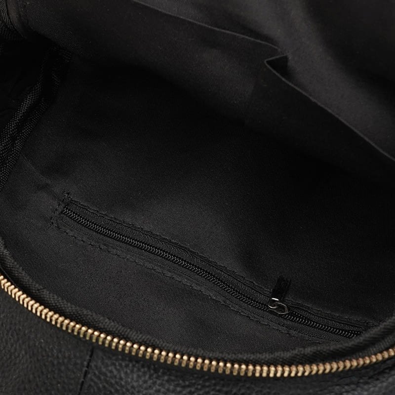 Городской женский рюкзак из натуральной зернистой кожи с одним основным отделением Keizer черного цвета 95529 фото №5 Городской женский рюкзак из натуральной зернистой кожи с одним основным отделением Keizer черного цвета 95529 modnotak фото №5