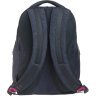 Сірий текстильний рюкзак великого розміру з ортопедичною спинкою Bagland 55729 - 2