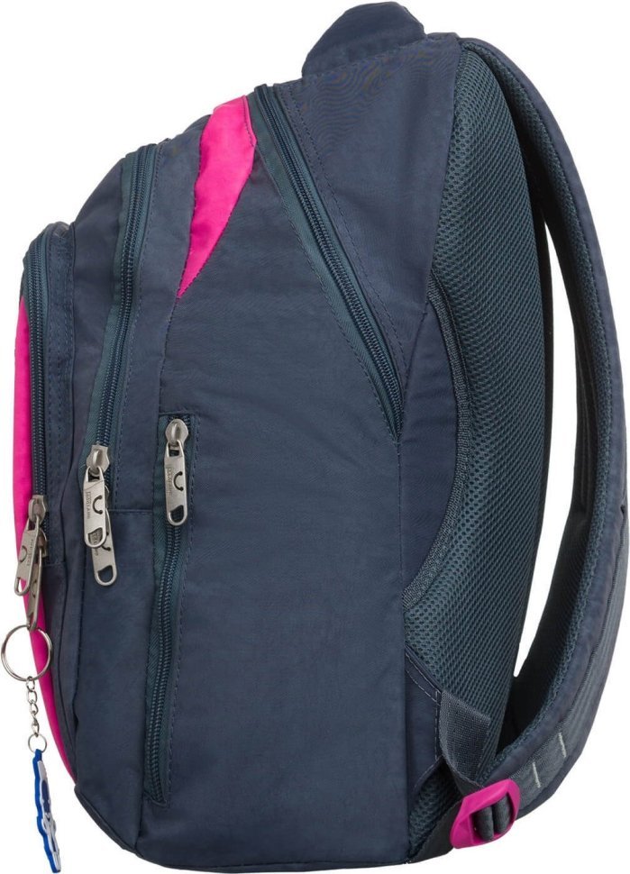 Серый текстильный рюкзак большого размера с ортопедической спинкой Bagland 55729