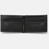 Мужской компактный кошелек из черной кожи с зажимом для купюр Ricco Grande 65929 - 4