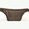 Кожаная мужская сумка на пояс коричневого цвета VATTO (11771) - 6