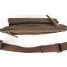 Кожаная мужская сумка на пояс коричневого цвета VATTO (11771) - 7