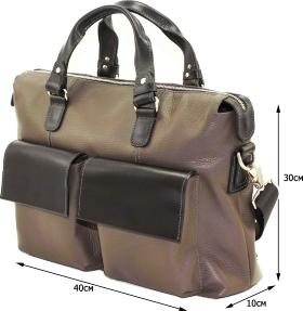 Вместительная мужская сумка с ручками и ремнем на плечо VATTO (11970) - 2