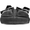 Винтажная наплечная мужская сумка черного цвета VATTO (12070) - 6