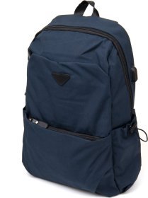 Темно-синій текстильний рюкзак з відділенням під ноутбук Vintage (20625)