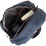 Темно-синій текстильний рюкзак з відділенням під ноутбук Vintage (20625) - 3