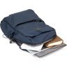Темно-синій текстильний рюкзак з відділенням під ноутбук Vintage (20625) - 6