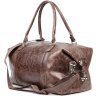 Велика коричнева дорожня сумка з натуральної шкіри з ручками SHVIGEL 2400905 - 3