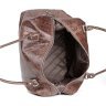 Велика коричнева дорожня сумка з натуральної шкіри з ручками SHVIGEL 2400905 - 5