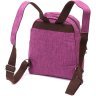 Женский текстильный рюкзак фиолетового цвета для города Vintage 2422243 - 2