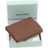 Невеликий шкіряний жіночий гаманець коричневого кольору на магніті Marco Coverna 68629 - 8