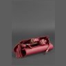 Небольшая женская кожаная сумка горизонтального типа в бордовом цвете BlankNote Элис 78829 - 7