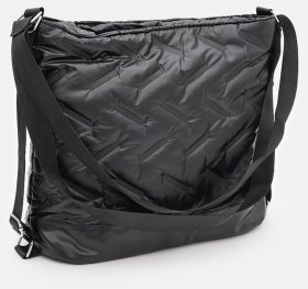 Зручна жіноча сумка із якісного поліестеру чорного кольору Monsen 88829