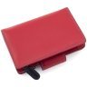 Компактный женский кошелек из качественной кожи красного цвета Visconti Poppy 69129 - 4