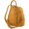 Женский городской рюкзак из натуральной кожи оранжевого цвета KARYA 69729 - 3
